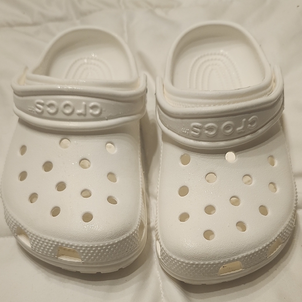 CROCS Kids White Clogs
